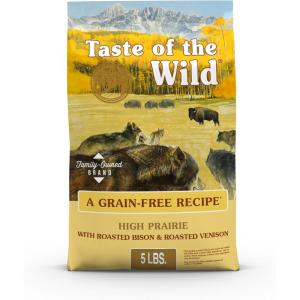 imageTaste of The Wild Pacific Stream GrainFree Dry Dog Food With SmokeFlavored Salmon 28lbGrainFree Roasted Bison  Roasted Venison