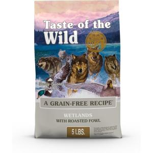 imageTaste of The Wild Pacific Stream GrainFree Dry Dog Food With SmokeFlavored Salmon 28lbGrainFree Roasted Fowl
