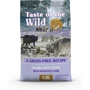 imageTaste of The Wild Pacific Stream GrainFree Dry Dog Food With SmokeFlavored Salmon 28lbGrainFree Roasted Lamb