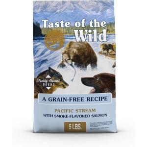 imageTaste of The Wild Pacific Stream GrainFree Dry Dog Food With SmokeFlavored Salmon 28lbGrainFree SmokeFlavored Salmon