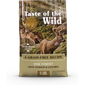 imageTaste of The Wild Pacific Stream GrainFree Dry Dog Food With SmokeFlavored Salmon 28lbGrainFree Venison