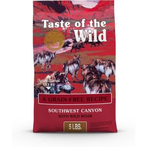 imageTaste of The Wild Pacific Stream GrainFree Dry Dog Food With SmokeFlavored Salmon 28lbGrainFree Wild Boar