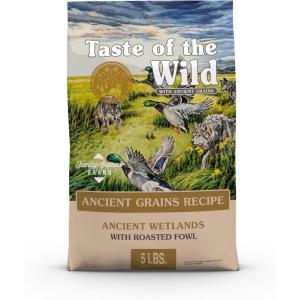 imageTaste of the Wild Ancient Wetlands Canine Recipe with Roasted Fowl and Ancient Grains 28lbRoasted Fowl  Ancient Grains