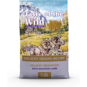 imageTaste of the Wild Ancient Wetlands Canine Recipe with Roasted Fowl and Ancient Grains 28lbRoasted Lamb  Ancient Grains