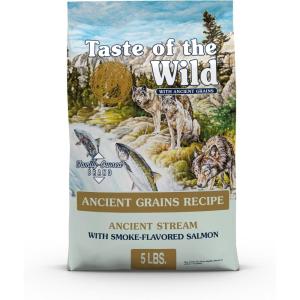 imageTaste of the Wild Ancient Wetlands Canine Recipe with Roasted Fowl and Ancient Grains 28lbSmokeFlavored Salmon  Ancient Grains