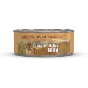 imageTaste of the Wild Canyon River Feline Recipe with Trout ampamp Salmon in Gravy 3ozCanyon River