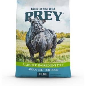 imageTaste of the Wild PREY Real Meat High Protein Angus Beef Limited Ingredient Dry Dog Food GrainFree Recipe Made with Real PastureRaised Beef and Probiotics for All Life Stages 25lbAngus beef